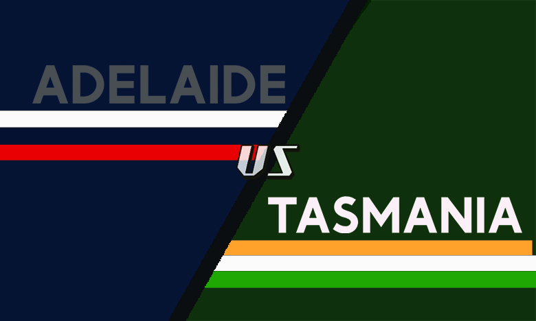image of text says Adelaide vs Tasmania