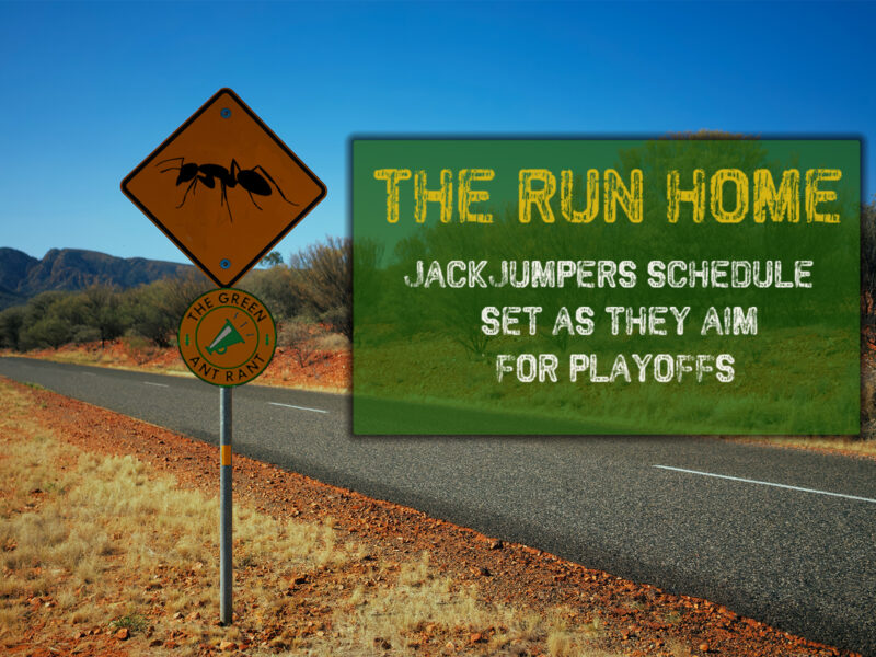 text says - the run home JackJumpers schedule set as they aim for playoffs
