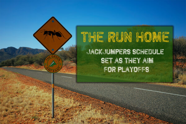 text says - the run home JackJumpers schedule set as they aim for playoffs